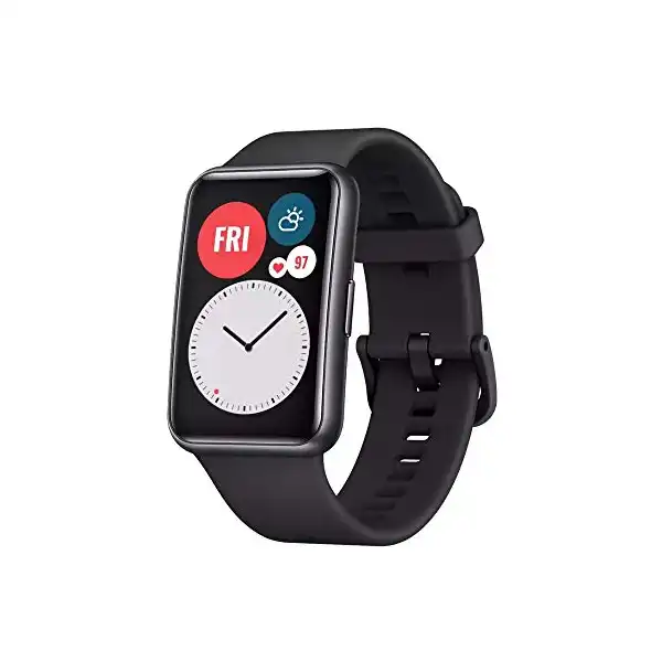 حزام لساعة هواوي فيت من مارجون معصم بديل السيليكون أسود للجنسين - للبالغين - الصورة 2