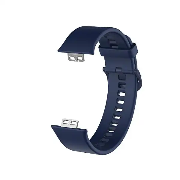 سوار ساعة سيليكون من دادو بديل متوافق مع هواوي فيت ووتش لون ازرق داكن للرجال. - الصورة 2