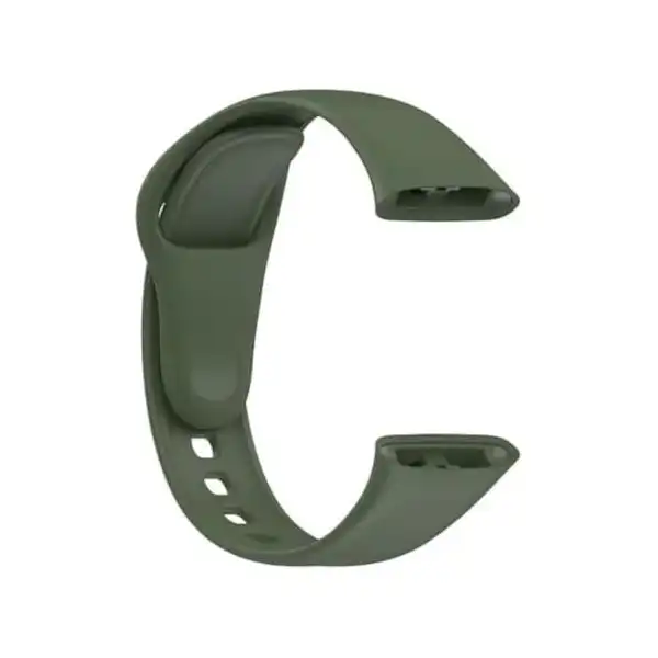 سوار ساعة من السيليكون متوافق مع ساعة شاومي مي لايت 3 - زيتي، للبالغين من الجنسين - الصورة 2