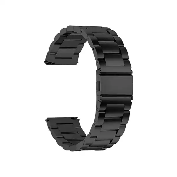 سوار ساعة فولاذ مقاوم للصدأ 46 ملم لساعة هواوي Gt - Gt2 - Gt2 برو - Gt3 - Gt3 وسامسونج جير S3 فرونتير - كلاسيك - جالاكسي ووتش 3 تيك من تيكنوفت مقاس 22 أسود - الصورة 3