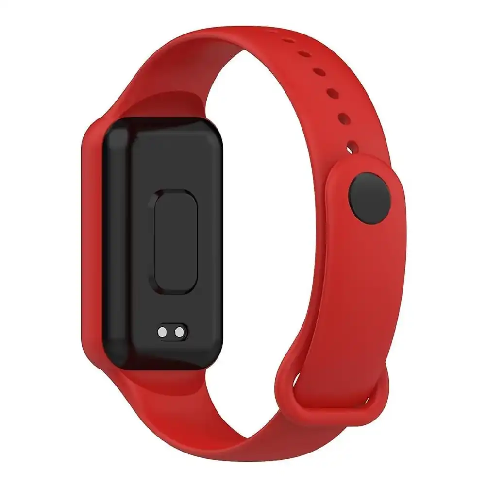 سوار رياضي بديل من السيليكون الناعم متوافق مع ساعة اللياقة البدنية امازفيت باند 7 من نكست ستور، لون أحمر - الصورة 3