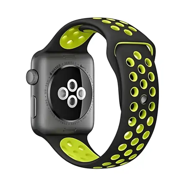 سوار رياضي من Next Store متوافق مع iWatch بمقاس42$% 9 ملم - سوار استبدال مصنوع من السيليكون الناعم والمريح للتهوية وسلسلة 1 89 , Ultra/Ultra 2/SE - الصورة 3