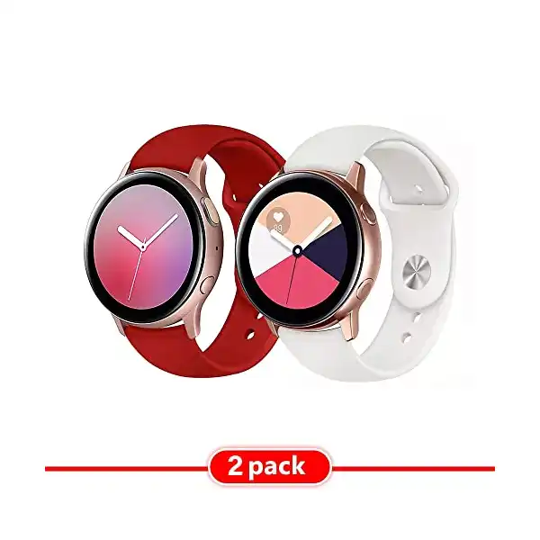 سوار ساعة سامسونج جالاكسي اكتيف 2 مقاس 40 ملم/ 44 ملم من مارجون، سوار ساعة سامسونج جالاكسي 42 ملم وساعة جالاكسي 3 41 ملم و20 ملم، سوار بديل من السيليكون - الصورة 3