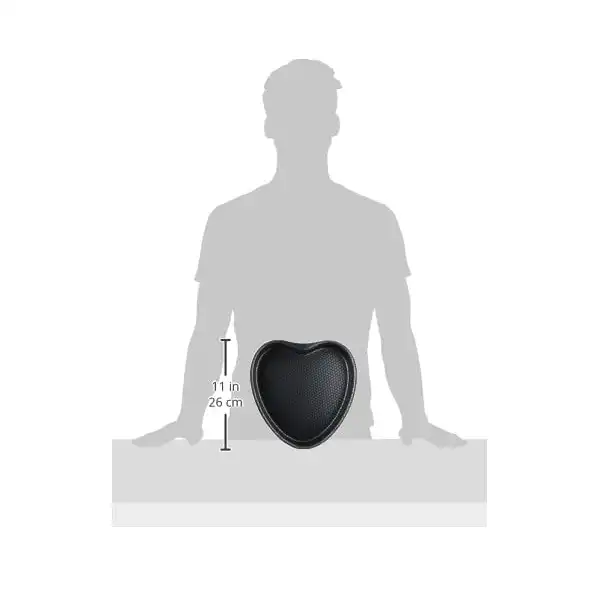 قالب كيك تفلون على شكل قلب من تروفال، أحمر - الصورة 3