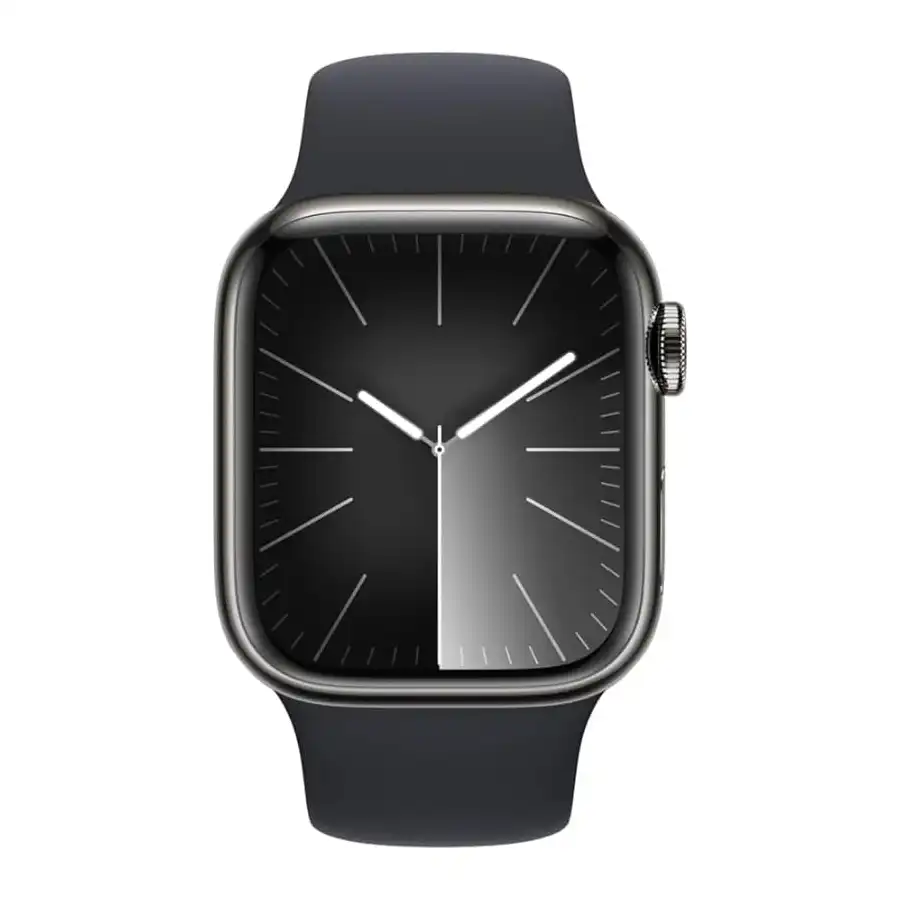 سوار ساعة 2 في 1 للنساء لساعة آبل مقاس 38/40، أسود، قطعتين - الصورة 4