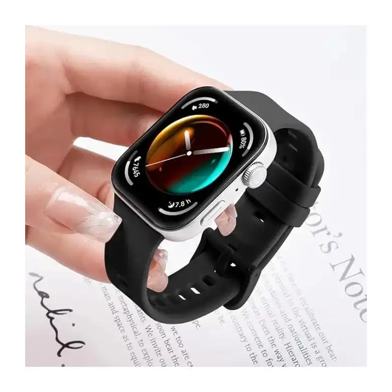 سوار سيليكون من Next Store متوافق مع ساعة هواوي فيت 3 (2024) مقاوم للماء وقابل للتعديل للنساء والرجال سوار معصم رياضي من السيليكون الناعم - الصورة 4