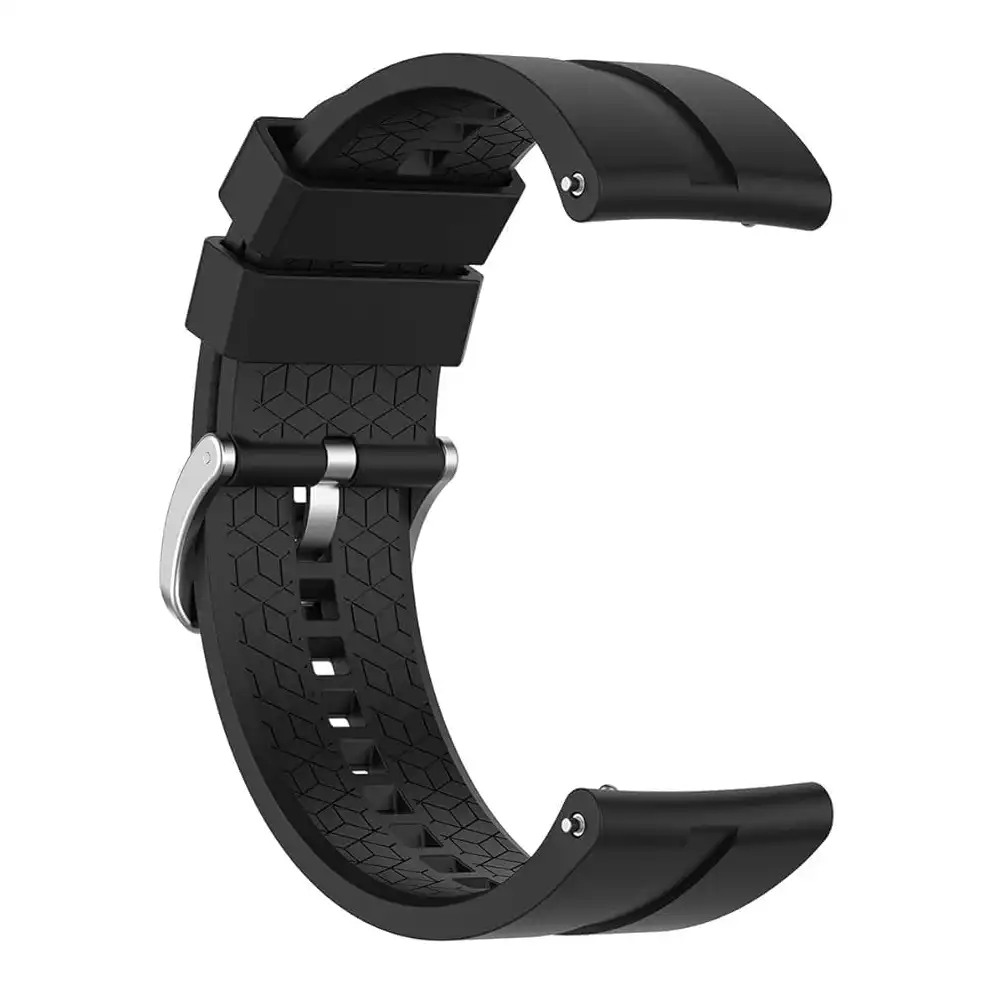 سوار سيليكون 20 ملم متوافق مع ساعة سامسونج جير سبورت- ووتش 4-5-5 برو-S2 كلاسيك-اكتيف 2 40-44 ملم- جي تي اس 4-4 ميني-بيب 3-برو-جي ميني-جي 2e- من Next store اسود للبالغين الجنسين - الصورة 4