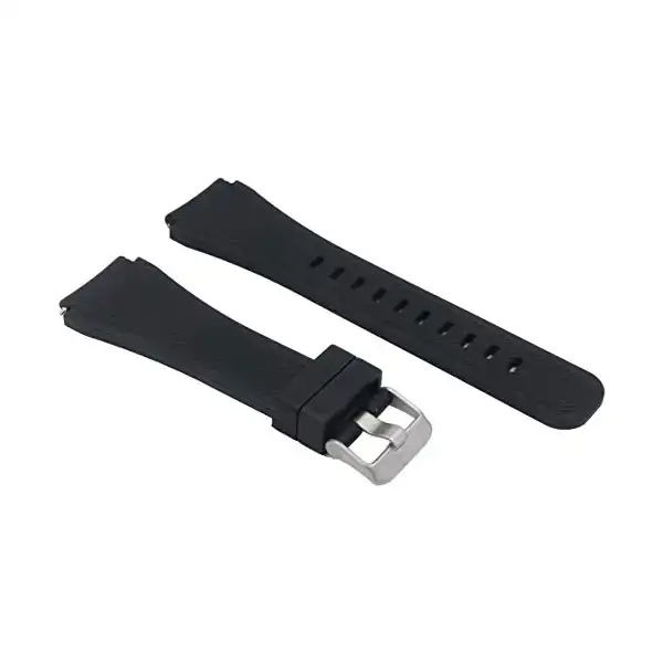 سوار بديل من اكسسوري مي متوافق مع ساعة سامسونج جالاكسي 3 45 ملم، 22 رياضي سريع الفك اسود، للكبار الجنسين - الصورة 4