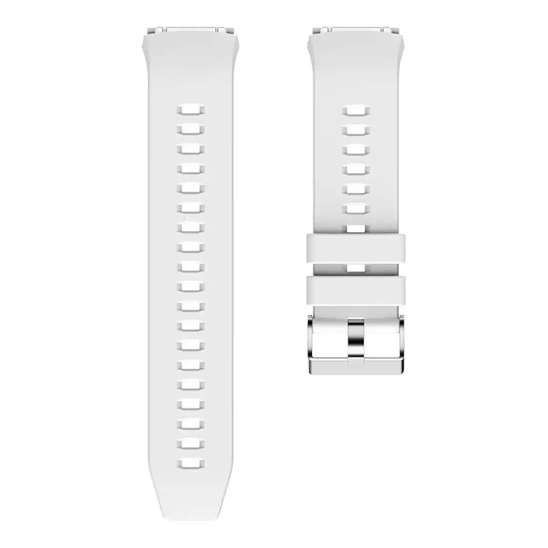 سوار ساعة رياضي بديل من السيليكون متوافق مع ساعة هواوي GT2E من نيكست ستور (أبيض)، للبالغين من الجنسين - الصورة 4