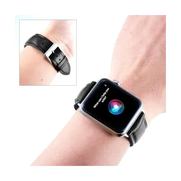 استراب جلد متوافق مع ساعه ابل مقاس 49mm 45mm 44mm 42mm حزام جلدي من الشمع داخلي السيليكون الترا 2 SE SE2 Series 9 8 7 6 5 4 3 1 Next store للبالغين الجنسين - الصورة 4