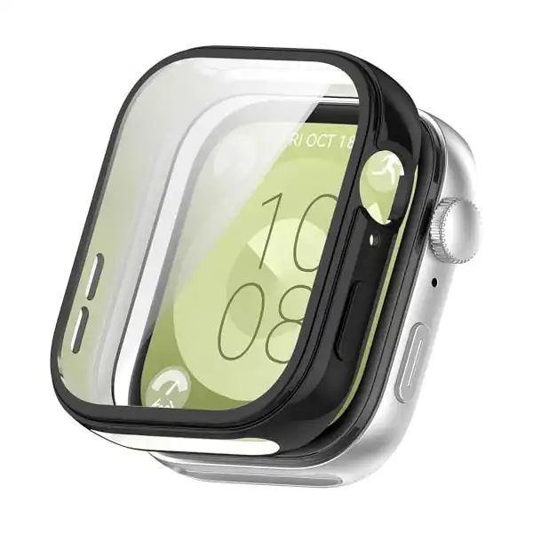 سوارمعصم بديل من Next Store ناعم ومتين سريعة الفك+جراب حماية كامل من البولي يوريثين الحراري متوافق مع ساعه هواوي فيت 3(عبوه من قطعتين) - الصورة 4