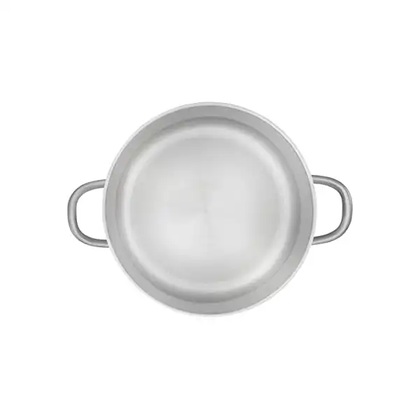 حلة ستانلس ستيل مع مقابض ستانلس ستيل من زهران 0330010018- فضي، 18 سم - الصورة 4