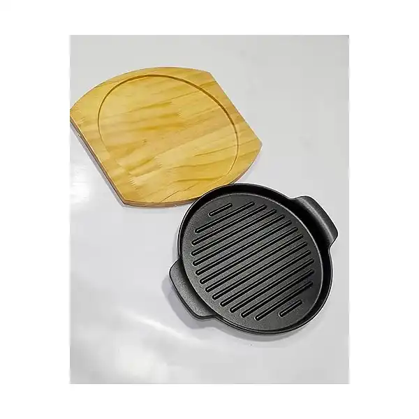 مقلاة فاهيتا مصنوعة من الحديد المصبوب عالي الجودة مقاس 20 سم، متعدد الألوان - الصورة 4