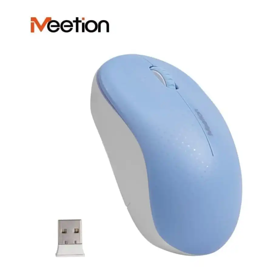 ماوس لاسلكي R545 بمنفذ USB مع إضاءة ليد وتحكم في نقطة لكل بوصة للكمبيوتر واللاب توب من ميشن - أزرق فاتح - الصورة 4