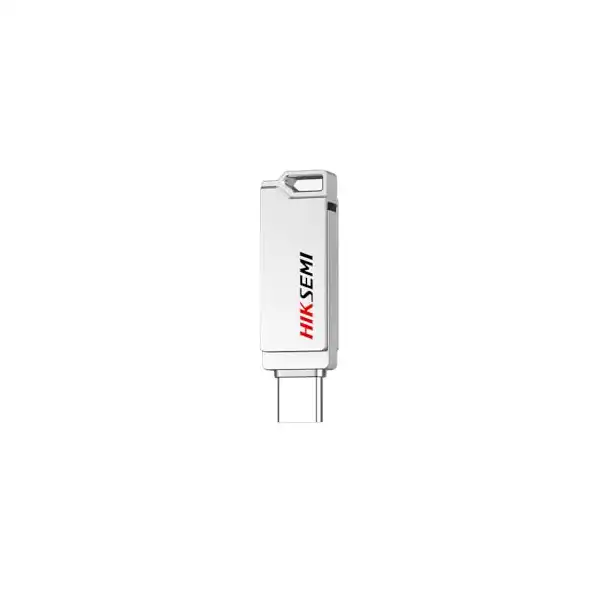 محرك أقراص مزدوج USB 3.2 بسعة 64 جيجابايت من هيكسيمي نوع ايه/نوع سي حتى 150 ميجابايت/ثانية، فضي - سينك | HS-USB-E327C 64G U3 فضي | - الصورة 4