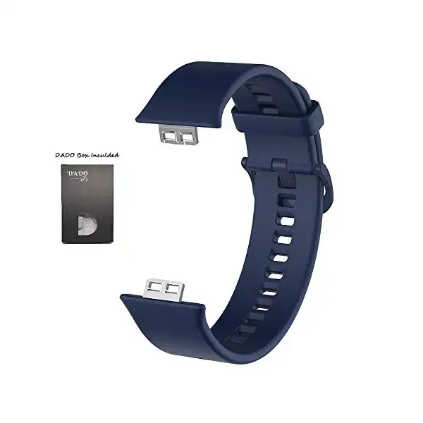 سوار ساعة سيليكون من دادو بديل متوافق مع هواوي فيت ووتش لون ازرق داكن للرجال. - الصورة 4
