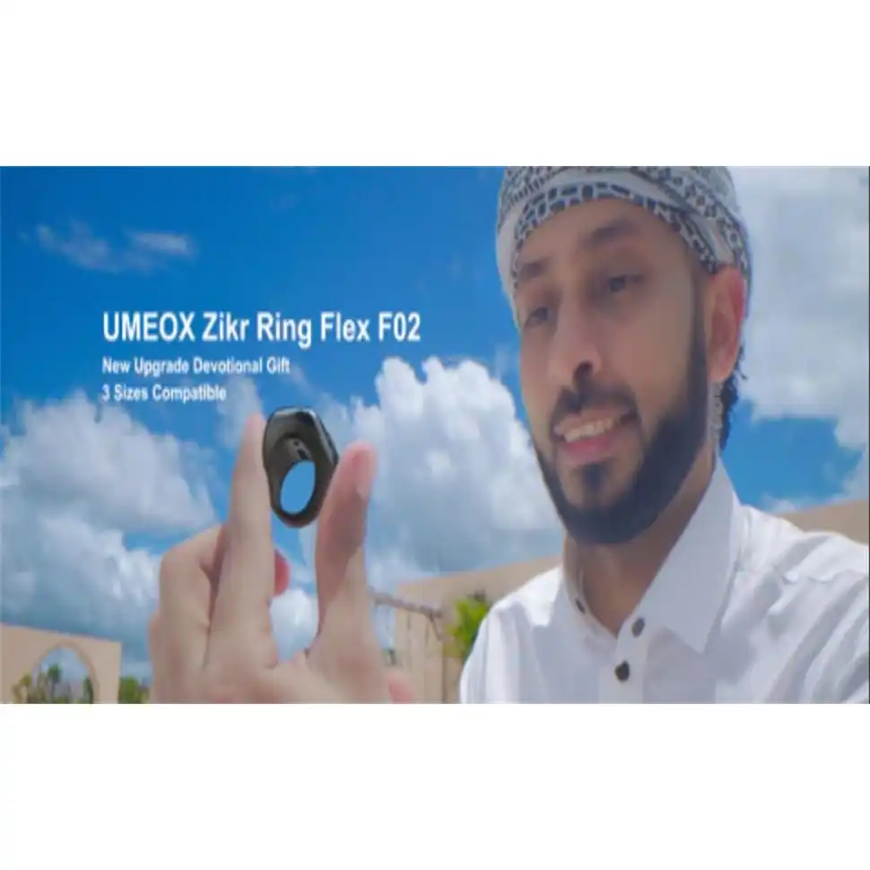 خاتم تسبيح ذكي مقاوم للماء للأذكار من اي قبلة، خاتم صلاة إسلامي، تذكير بتوقيت الصلاة، عداد للتسبيح، منتجات تكنولوجية قابلة للارتداء،