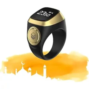 خاتم تسبيح ذكي مقاوم للماء للأذكار من اي قبلة، خاتم صلاة إسلامي، تذكير بتوقيت الصلاة، عداد للتسبيح، منتجات تكنولوجية قابلة للارتداء،