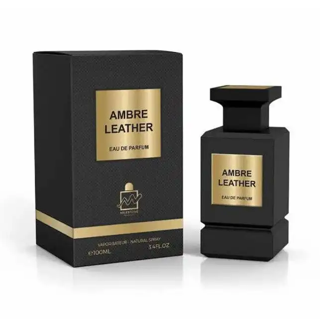 Emper Milestone Eau De Parfum Ambre Leather For Unisex 100Ml برفان ميلستون بلاك ليذر 100 مل