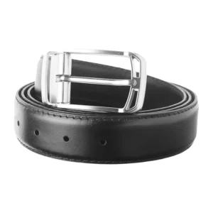 داكوتا حزام كلاسيكي من الجلد الطبيعي للرجال 7718-1 125 سم، أسود