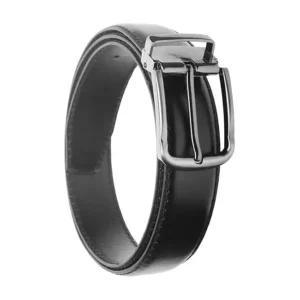 داكوتا حزام كلاسيكي من الجلد الطبيعي للرجال بلون اسود 7705-1 110 سم