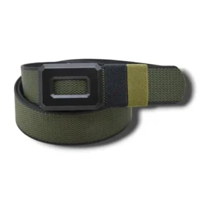 حزام قماش كاجوال للرجال قابل للارتداء على الوجهين مع مشبك قابل للعكس