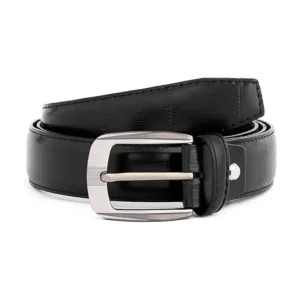 حزام جلد طبيعي كلاسيكي منقوش للرجال من ام ليذر، Ma265