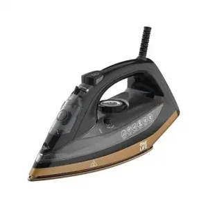 مكواة بخار 2600 وات بقاعدة من السيراميك بنظام إيقاف تلقائي من ون لايف، لون أسود وذهبي، ST260M