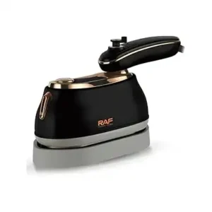 مكواة بخار 2 × 1 من راف بجهد 1000 وات وقدرة 220 فولت وتردد 50 هرتز، موديل R.1142H، بلون أسود