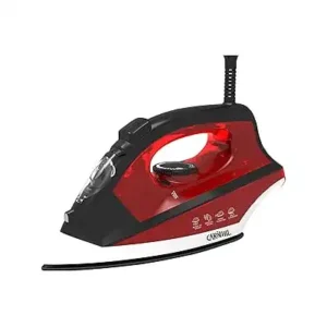 مكواة بخار بقاعدة من الفولاذ مقاوم للصدأ بقدرة 2200 وات من كرنفال، متعددة الألوان