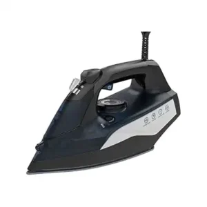 مكواة بخار 2500 وات بقاعدة من السيراميك بنظام إيقاف تلقائي ST250C من ون لايف، أسود وذهبي