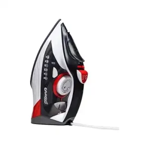 مكواة بخار من فلامنجو، 2600 وات، قاعدة من السيراميك، أسود