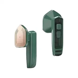 مكواة بخار محمولة لاسلكية مدمجة بوزن خفيفة مزودة بمقبض للكي السريع للملابس وسهلة الاستخدام مناسبة للاستخدام المنزلي والسفر، لون أخضر، مجموعة من 2 قطعة من اللون الموضح