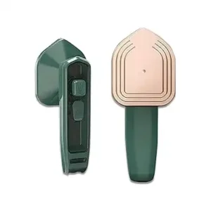 مكواة بخار صغيرة احترافية لاسلكية لكي الملابس بسهولة، بتصميم محمول وخفيف الوزن للاستخدام المنزلي والسفر، (2 قطعة باللون الظاهر في الصورة)