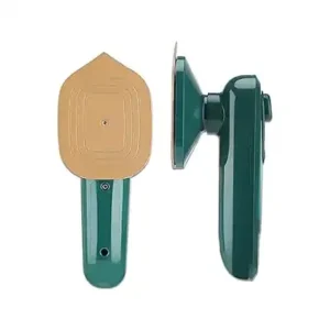 مكواة بخار صغيرة احترافية لاسلكية لكي الملابس بسهولة، بتصميم محمول وخفيف الوزن للاستخدام المنزلي والسفر، قطعتان باللون الظاهر في الصورة