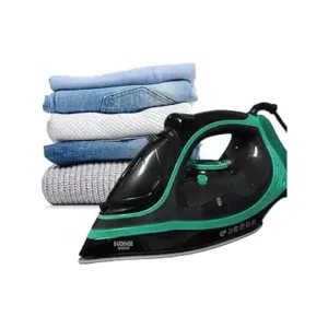 مكواة بخار للكي بدون مجهود مع تسخين سريع وأوضاع مزدوجة وميزات أمان متقدمة - قوة 2600 واط، طلاء سيراميك، وتحكم متغير في البخار، HG-803 (ازرق سيان)