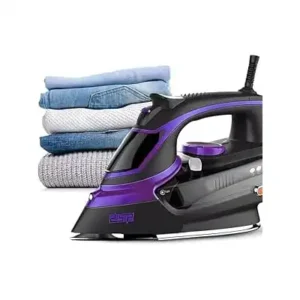 مكواة بقاعدة سيراميك مع خزان مياه ومعدل بخار مناسب للكي الجاف وبالبخار ورش الرذاذ مع خاصية التنظيف الذاتي بقدرة 2200 وات من دي اس بي، موديل KD1004-24