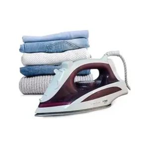 مكواة بخار HG-801A من هوم جولد بحجم الأرضية، تسخين سريع لمدة 15 ثانية، أوضاع كي مزدوجة، ميزات السلامة، 2000 وات، طلاء سيراميك، تحكم دقيق (أرجواني)