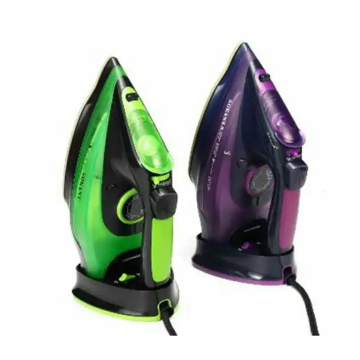 مكواة بخار لاسلكية AJ2085 من سوكاني، بقوة 2400 وات مع خزان مياه بسعة 370 مل مع قاعدة مكواة من السيراميك - الصورة 3