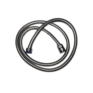 خرطوم دش بديل من الستانلس ستيل بتصميم مرن محمول باليد، لون كروم، مقاس 1.5 متر