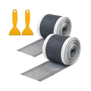 ملصقات شبكية لالتقاط الشعر للاستعمال مرة واحدة من كيكي، غطاء تصريف الدش يمكنك تركيبه بنفسك، سدادة شعر بطول 10 متر لتصريف الدش الخطي مع سكينة محارة، عبوة من قطعتين