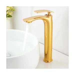 ALHadad High Basin Mixer 30 cm Tall Tree Leaf Hand - Gold