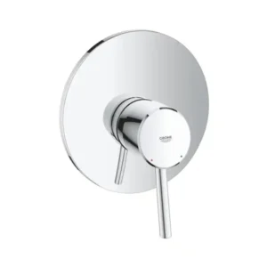 خلاط حوض استحمام بدون محول 19345001 من جروهي، لون فضي