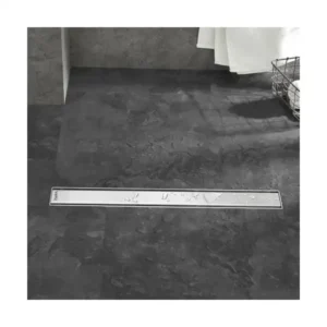 مصرف دش من الفولاذ المقاوم للصدأ من بورا DL-06-60 مع غطاء 1.5 ملم وطقم كوع، مقاس 60 سم