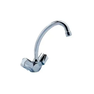 خلاط حوض حمام يوروبا 1018 مع جسر متحرك من ايديال ستاندرد، فضي