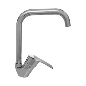 طقم حنفية حوض وحوض استحمام (خلاط حوض فضي)