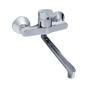 حنفية خلاط سليم لاين لحوض المطبخ من ايديال - لون فضي