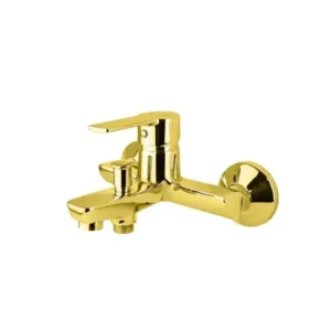 خلاط حوض استحمام سكاي من جلوبال ستاندرد مع محول ومقبض للتحكم في المياه، ذهبي، Gsl 1071-ND-Gp Sky