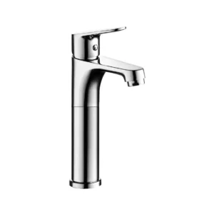 Gawad Empire EMP 01040 Chrome Mid-Range Basin Mixer 20cm Height Single Lever with Pop-up Drain Compact Design Durable Brass Body - Chrome