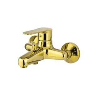 خلاط حوض استحمام ميرا جي اس ال 1011 من جلوبال ستاندرد مع محول ومقبض، ذهبي